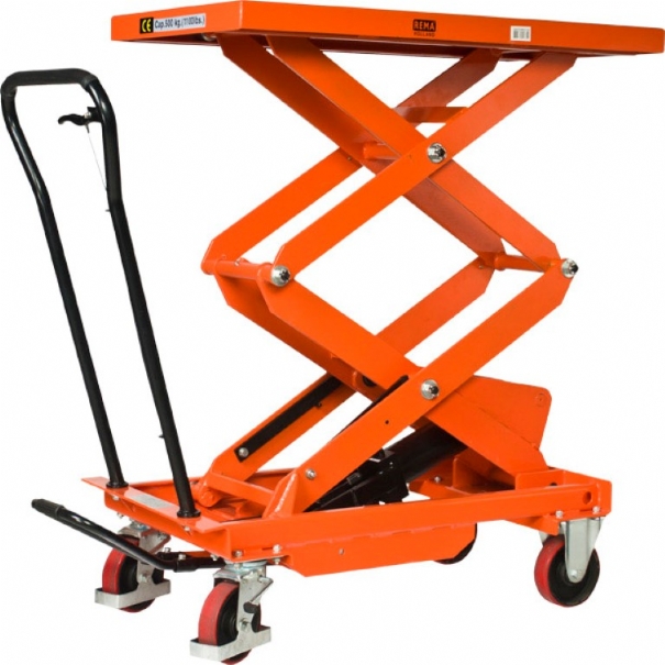 Rema 3460150 Mesa elevadora manual móvil HT-50D 1010 x 520 mm 500 kg
