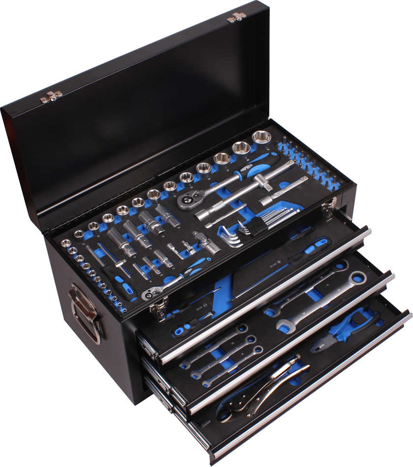 Airpress 75251 Caja de herramientas llena 97 uds.