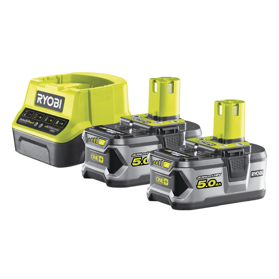 Ryobi Accesorios 5133003364 RC18120-250 2 x Batería One+ 18 voltios 5,0 Ah Li-ion