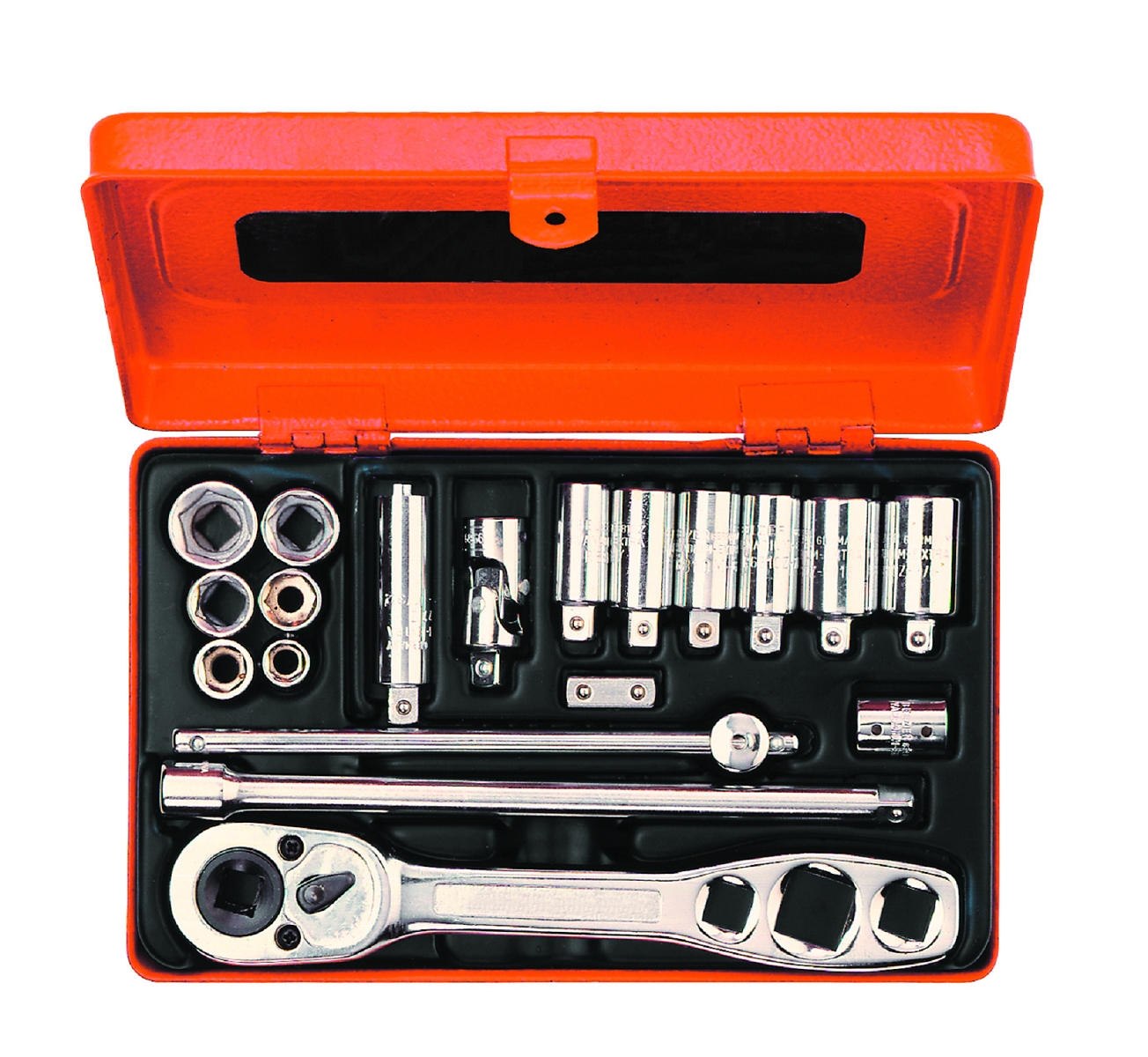 Bahco R6725ZK Juego de vasos de 1/4" pulgadas para técnica de refrigeración - 19 piezas