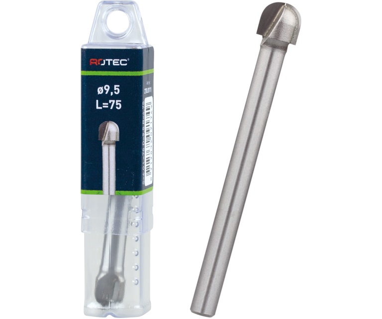 Rotec 270.0111 HM Fresa para madera 9,5 mm