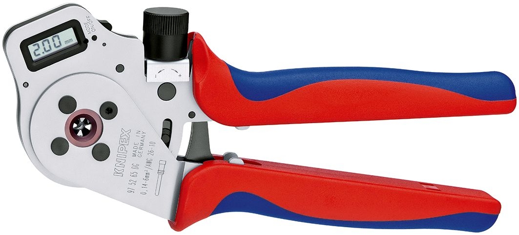 Knipex 97 53 08 Alicates de presión para manguitos terminales, autoajustables