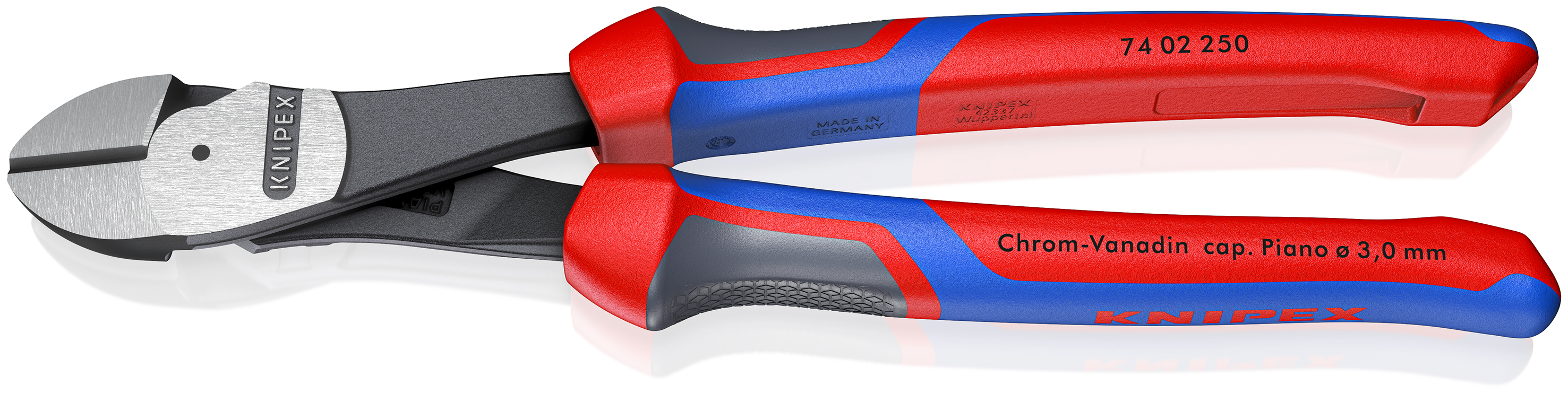 Knipex 74 02 250 7402250 Cortadora lateral eléctrica de 250 mm