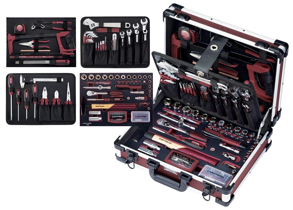 Kraftwerk 3946 Maletín de herramientas lleno 151 piezas