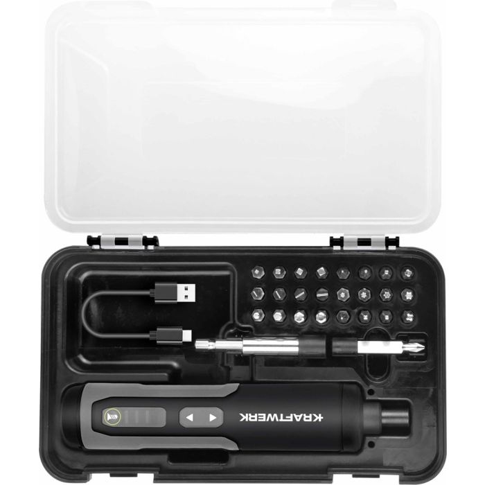 Kraftwerk 403.400.000 Juego de destornilladores inal&aacute;mbricos de 3,6 voltios