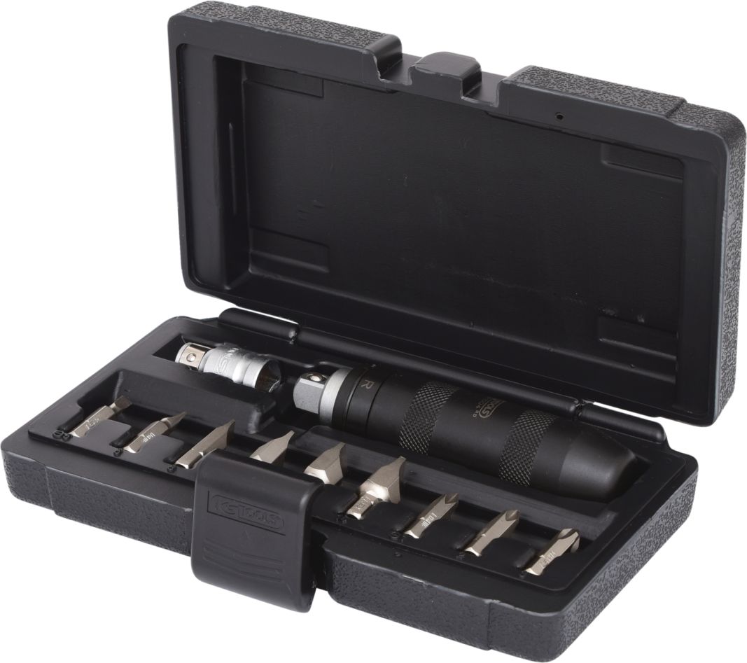 KS Tools 515.1003 Juego de destornilladores de impacto manuales de 1/2", 11 piezas