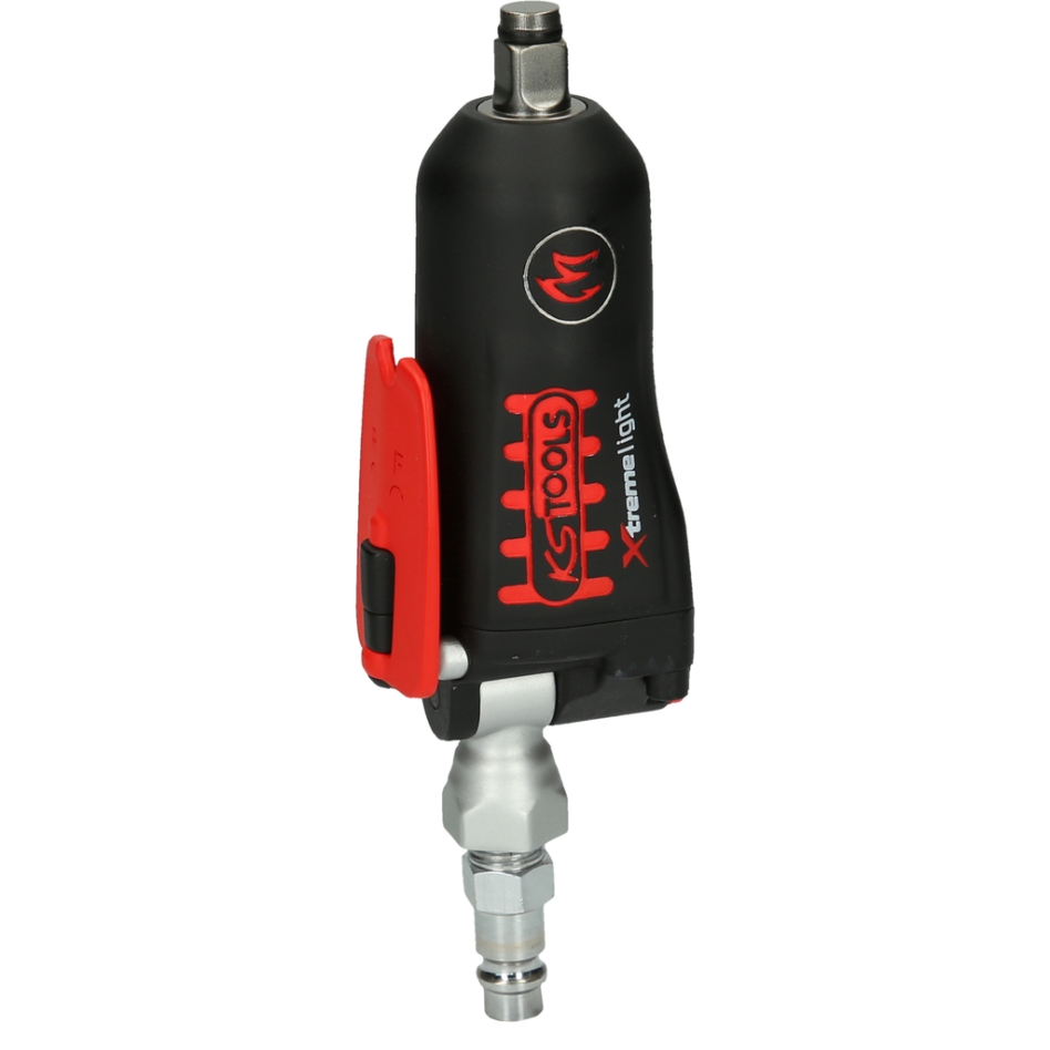 KS Tools 515.3830 3/8" MONSTER Xtremelight mini llave de martillo neumático con conmutador, 108 Nm