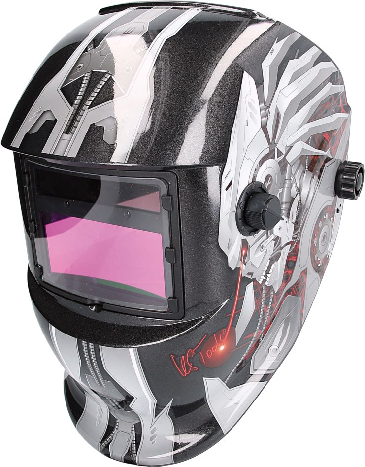 KS Tools 310.0195 Máscara de soldadura automática con diseño de acero