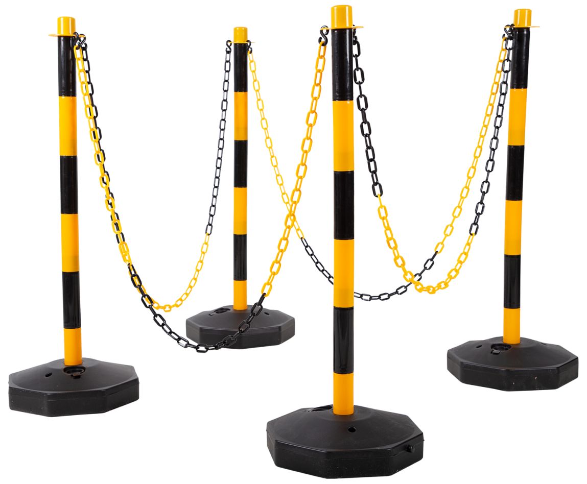KS Tools 117.1550 Juego de barrera con cadena 13 piezas