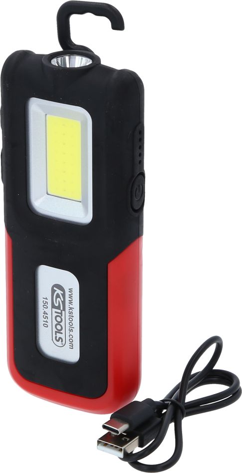 KS Tools 150.4510 Lámpara de taller móvil articulada 500 lúmenes