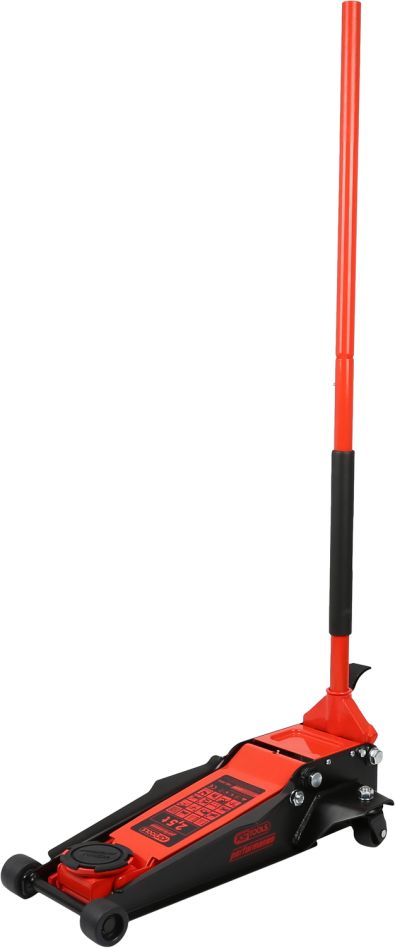 KS Tools 160.1015 gato hidráulico de acero de alto rendimiento 2500 kg altura de elevación plana: 75 - 510 mm