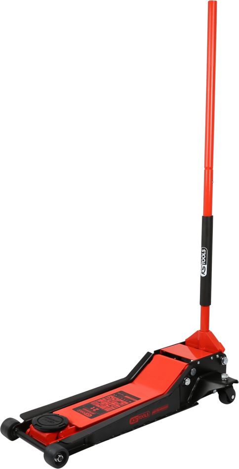 KS Tools 160.1025 gato hidráulico de acero de alto rendimiento 2000 kg altura de elevación plana: 75 - 610 mm
