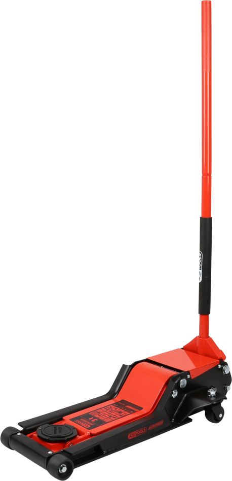 KS Tools 160.1030 gato hidráulico de acero de alto rendimiento 3000 kg altura de elevación extraplana: 70 - 510 mm