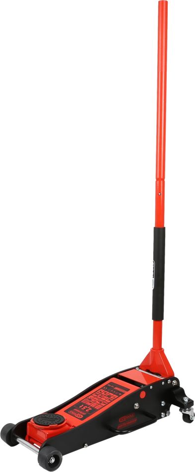 KS Tools 160.1005 gato hidráulico de aluminio de alto rendimiento, 2500 kg, altura de elevación: 100 - 450 mm