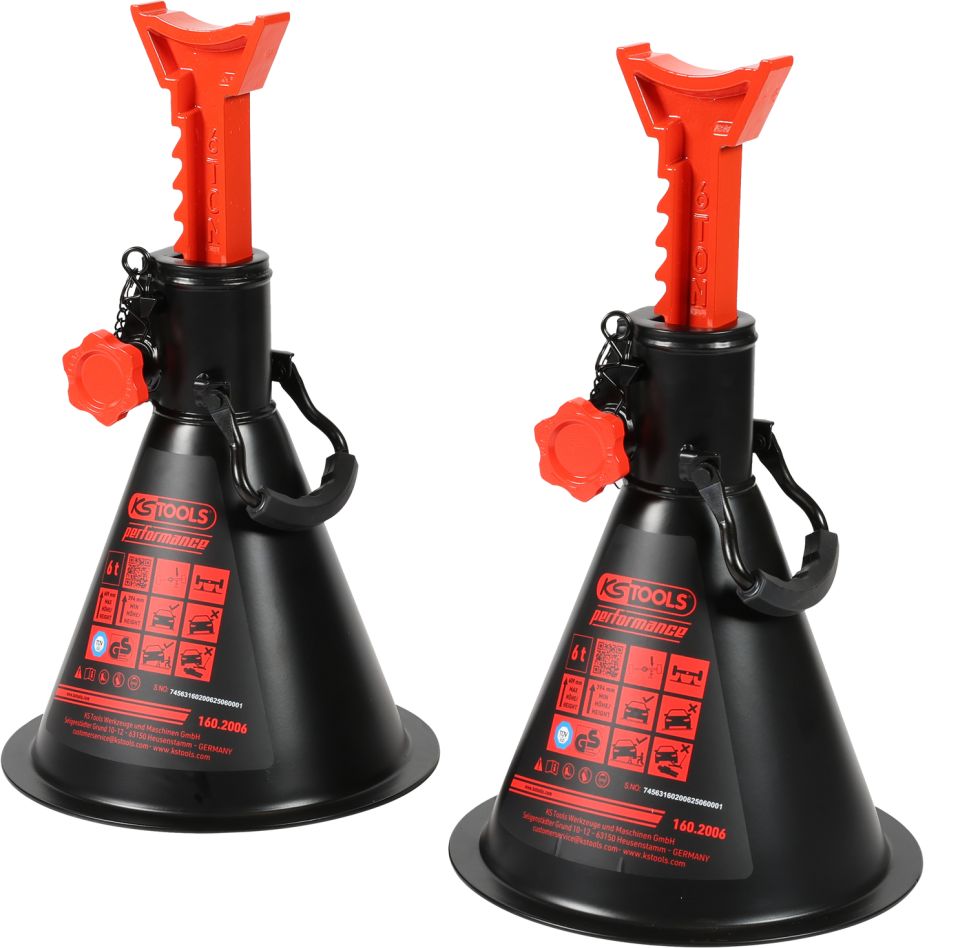 KS Tools 160.2006 Rendimiento Soportes de eje 6 t por par