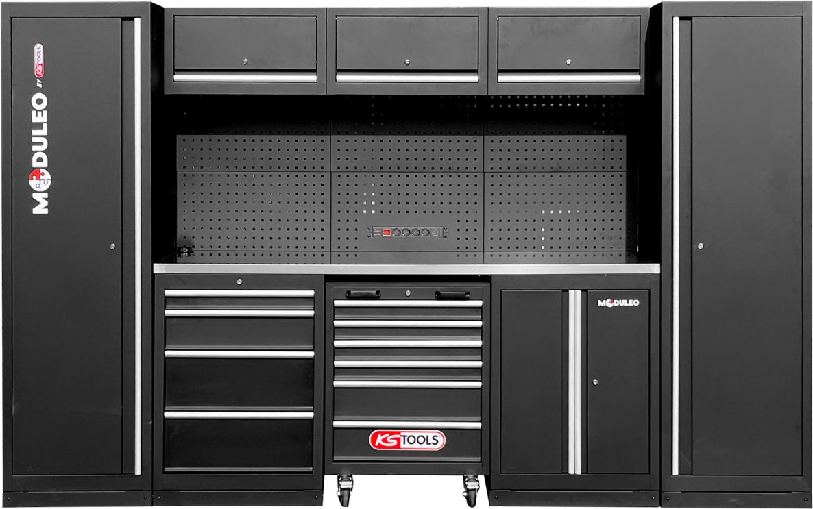 KS Tools 866.6205 Sistema de armario de taller recto 3240 x 500 mm