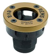 Rems 521110 R1/4 LH Cabezal de corte de cambio rápido para Rems Eva y Amigo Rosca cónica izquierda