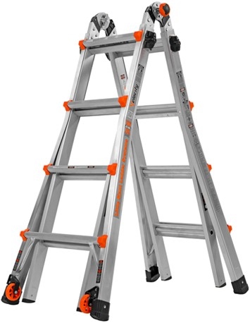 Little Giant 48414101 Escalera telescópica plegable Velocity 4 x 4 peldaños