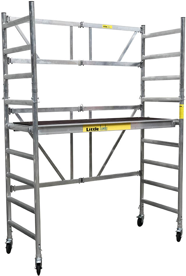 Little Jumbo 11401737 Andamio plegable SuperPRO M-Max + montaje sin escotilla (LxAxH 1,89x0,75x2,54 mtr)