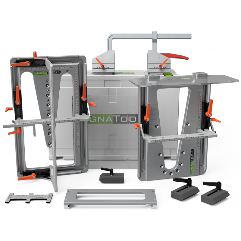 Lignatool LTA1049 LT080CF Juego de plantillas para fresado de cola de milano paquete confort
