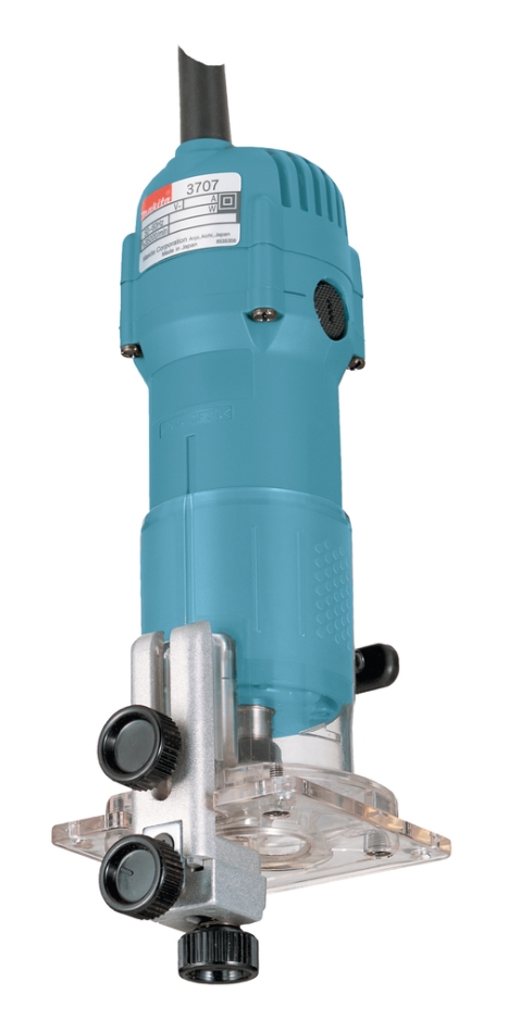 Makita 3707F Fresadora de bordes más potente con iluminación de xenón integrada