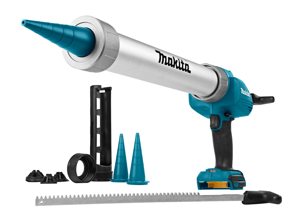 Makita DCG180ZXK Pistola en kit sin cable de 18 V con porta cartuchos de 300 y 600 ml sin pilas ni cargador