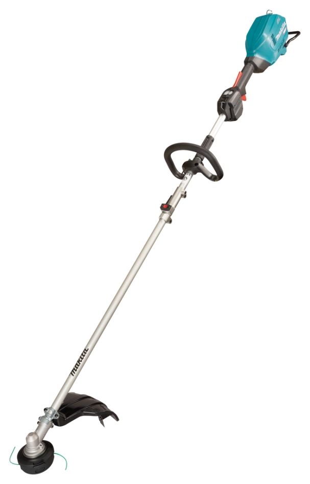 Makita UX01GZ01 40V Max XGT Accu Combi System Mango en D + desbrozadora (cabezal de alambre) más baterías y cargador
