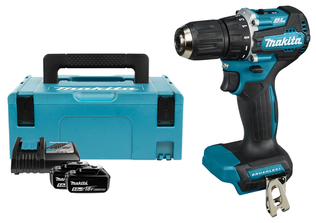 Makita DDF487RTJ Taladro sin cable 18V 5.0Ah Li-Ion en Mbox