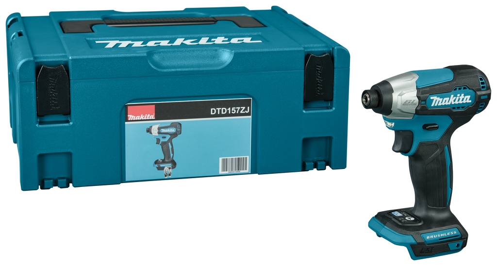 Makita DTD157ZJ Atornillador de impacto 18V excl. baterías y cargador en Mbox