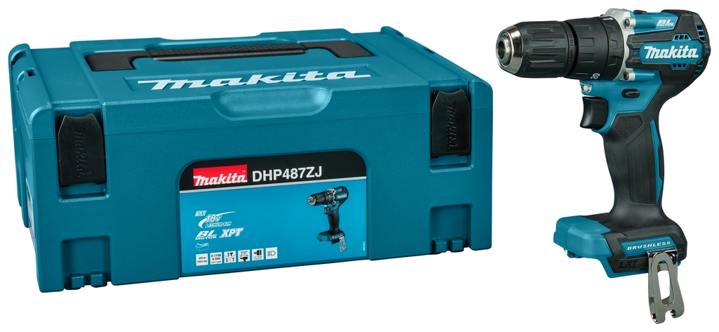 Makita DHP487ZJ Taladro de percusión sin escobillas 18 voltios sin baterías ni cargador en Mbox