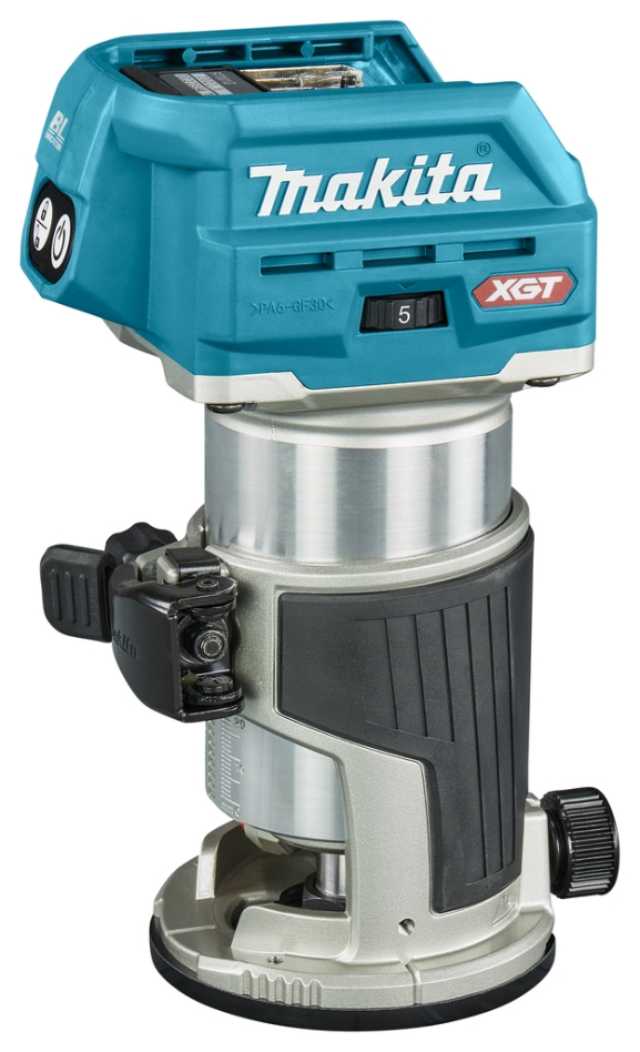 Makita RT001GZ14 Fresadora de topes y cantos 40V Max sin baterías ni cargador