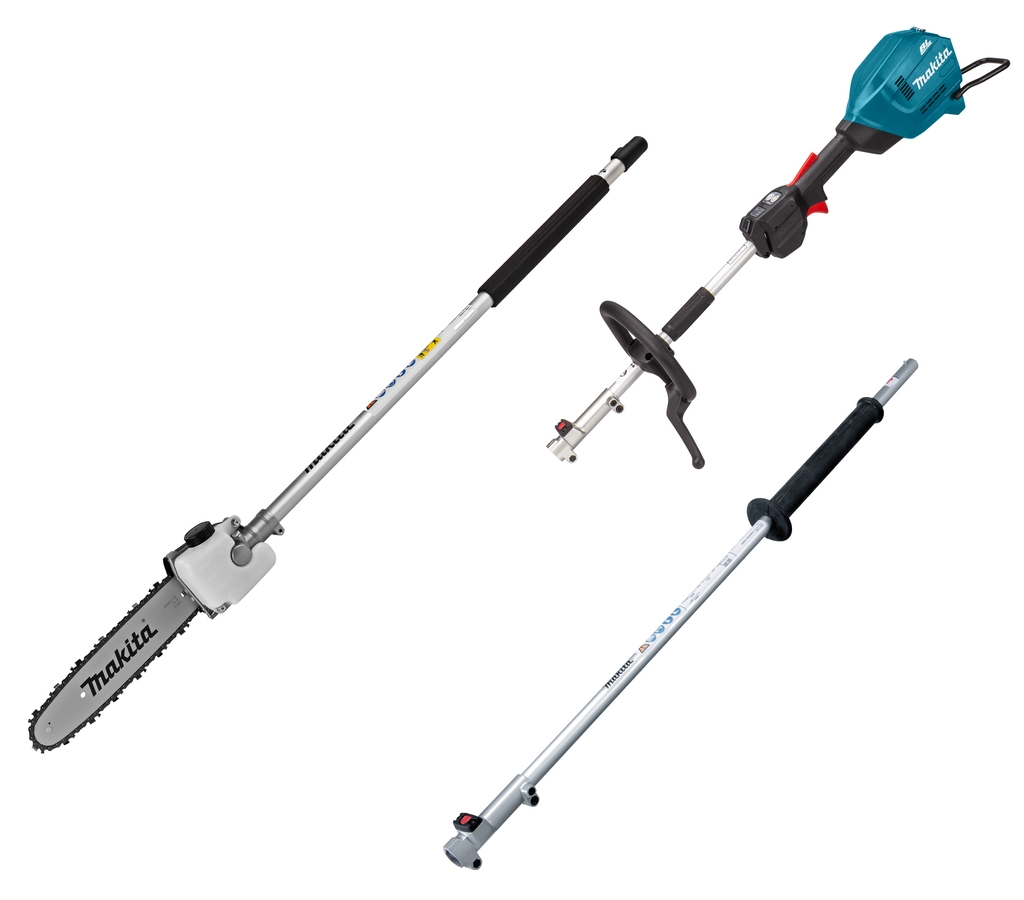 Makita UX01GZ11 Sistema combinado de batería con empuñadura en D 40V Max excl. baterías y cargador + Accesorio para motosierra y Empuñadura extensible