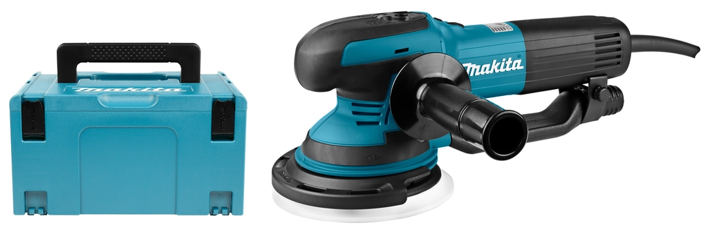 Makita BO6050J 230V Lijadora excéntrica 150mm en MBox