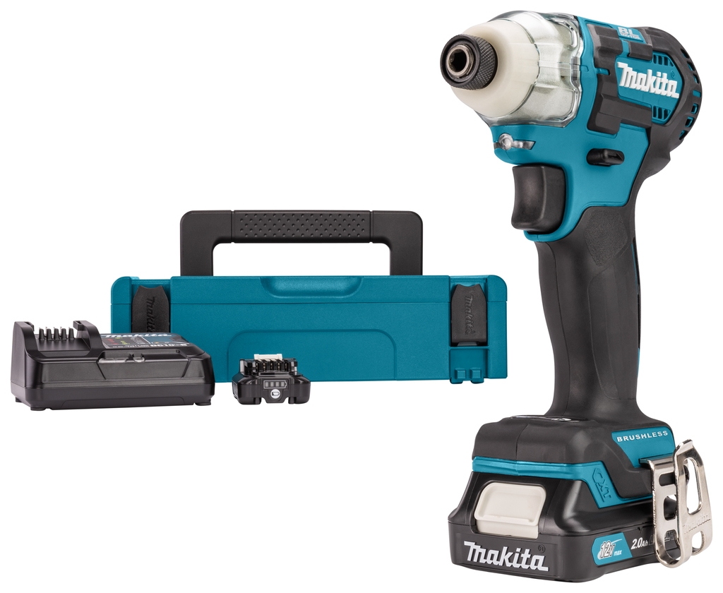 Makita TD111DSAJ Atornillador de impacto 10,8V 2,0Ah Li-Ion sin escobillas de carbono en Mbox