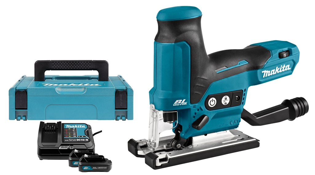 Makita JV102DSAJ Sierra de calar de 10,8 voltios y 2,0 Ah de iones de litio en caja MB