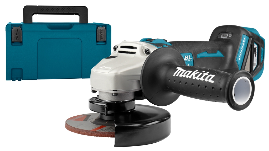 Makita DGA513ZJ 18V Amoladora angular 125 mm con freno en Mbox excl. baterías y cargador