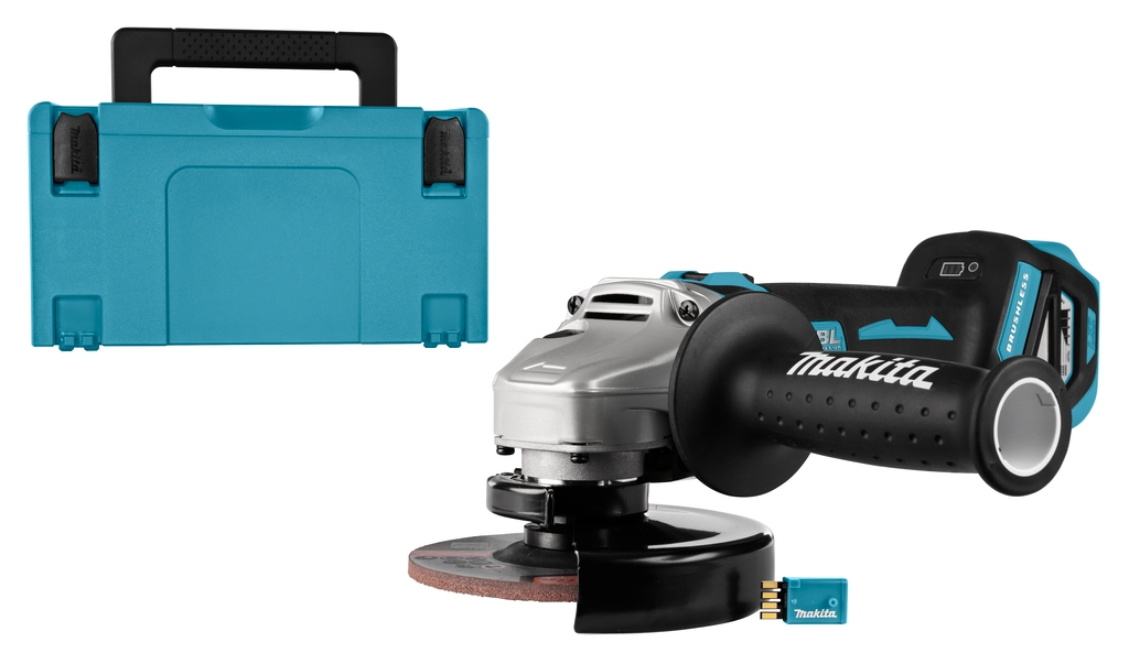 Makita DGA512ZJU Amoladora angular 18V 125 mm (AWS) en Mbox sin baterías ni cargador