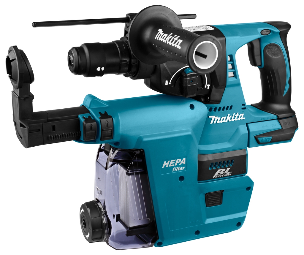 Makita DHR243ZJW Martillo combinado 18 voltios Cuerpo + DX aspiración incorporada
