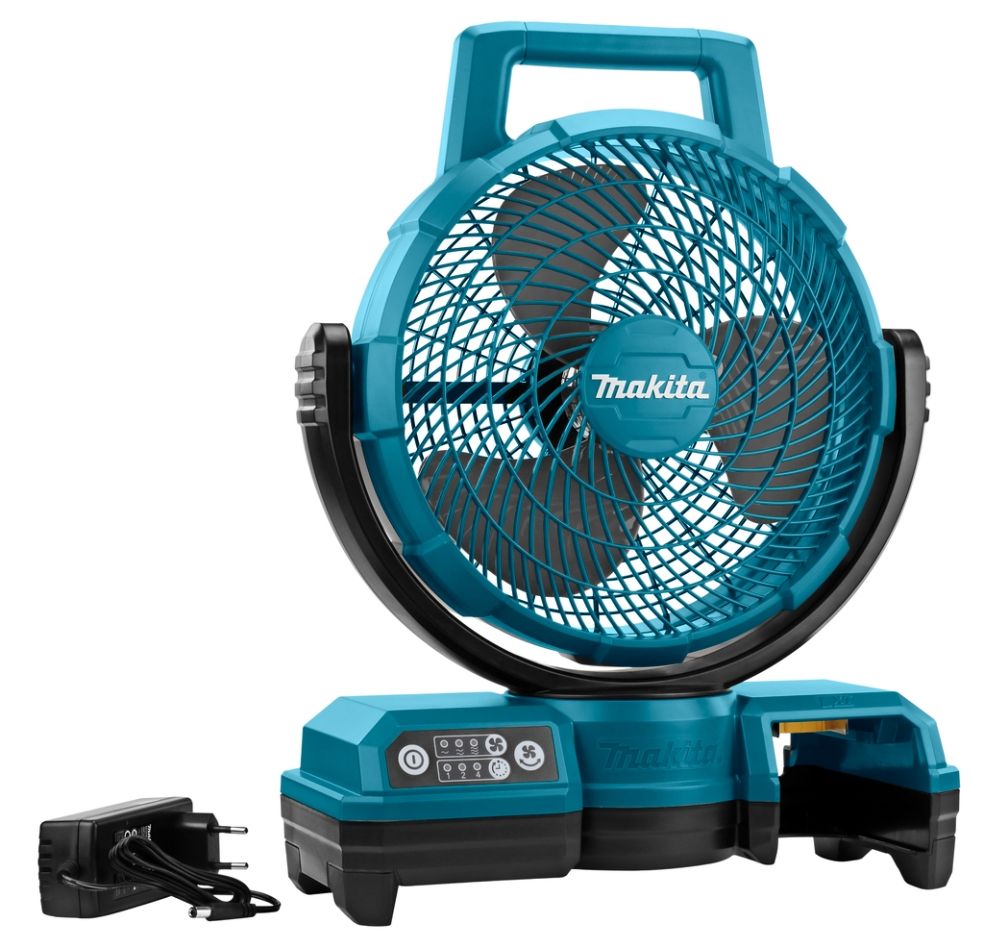 Makita DCF203Z Ventilador de 14,4-18 voltios con función de oscilación, sin baterías ni cargador