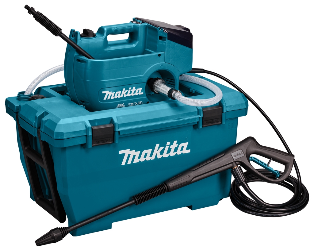 Makita DHW080ZK 2 x limpiadora de alta presión de 18 voltios sin baterías ni cargador en maletín