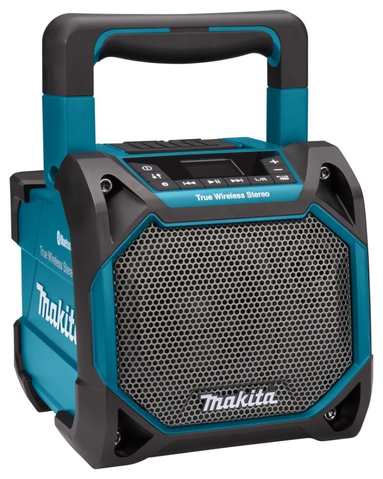 Makita DMR203 Altavoz Bluetooth Build con reproductor multimedia, sin pilas ni cargador