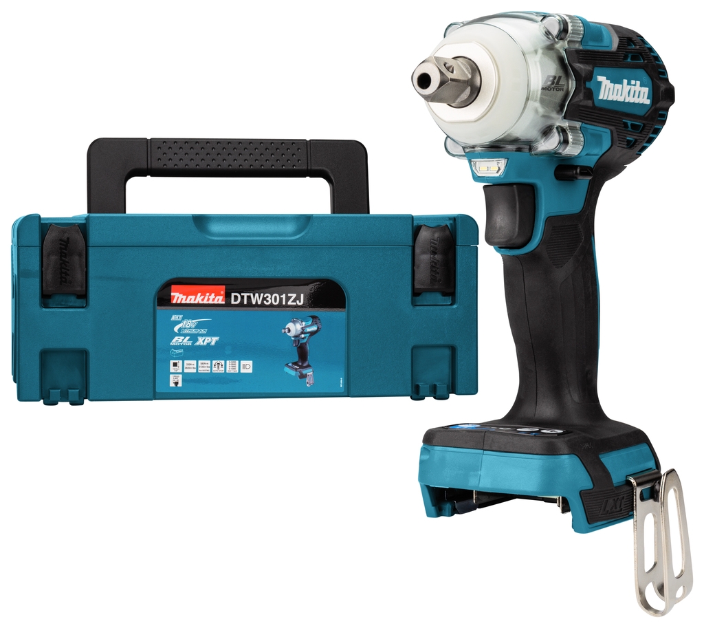 Makita DTW301ZJ Llave de impacto 1/2" 330Nm 18 Voltios sin baterías ni cargador