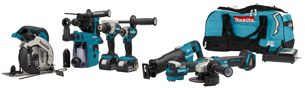 Makita DLX7031TX1  Conjunto combinado DDF492|DTD153|DHR243|DGA504|DHS660|DJR187|DTM52 18 voltios 5,0 Ah