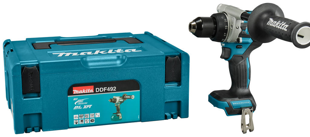 Makita DDF492ZJ Taladro/atornillador LXT 18V excl. baterías y cargador en Mbox