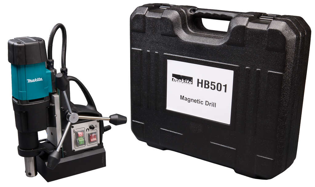 Makita HB501 Taladro magn&eacute;tico de 50 mm, 230 V, en malet&iacute;n