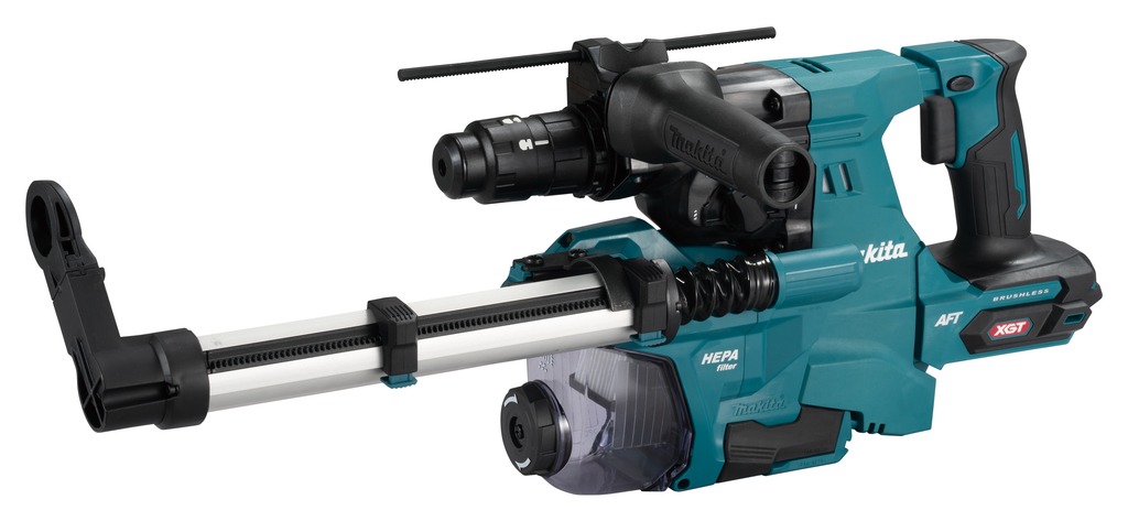 Makita HR012GZ03 Martillo combinado XGT 40 V Max sin pilas ni cargador incl. portabrocas de cierre r&aacute;pido y aspiraci&oacute;n de polvo en Mbox