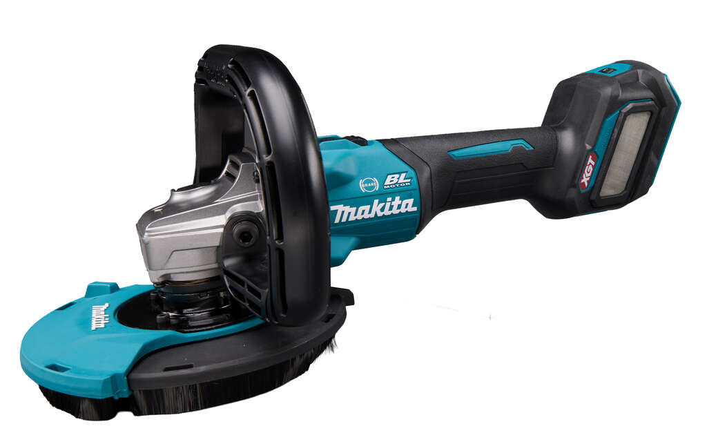 Makita GA023GZ04 Amoladora angular XGT 40V Max de 125 mm con interruptor de bloqueo y capucha de aspiraci&oacute;n de polvo; sin bater&iacute;a ni cargador, en caja