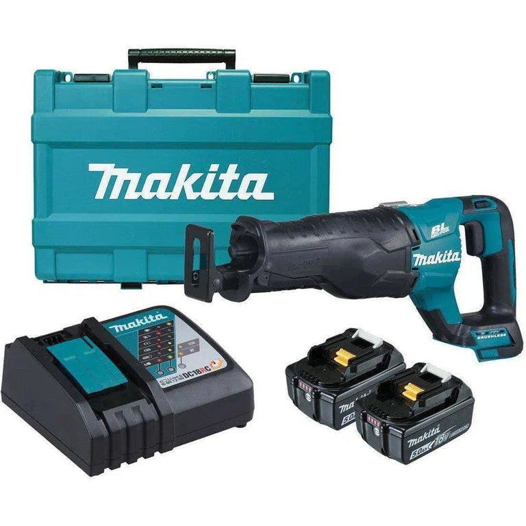 Makita DJR187RTN Sierra de sable 18V 6,0Ah Li-Ion carbono sin escobillas