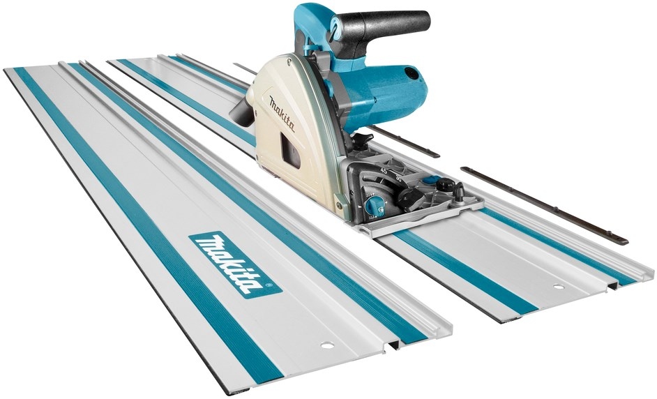 Makita SP6000J1X2 Sierra circular 165 mm + 2 x carril + regletas de conexi&oacute;n + 5 a&ntilde;os de garant&iacute;a del distribuidor