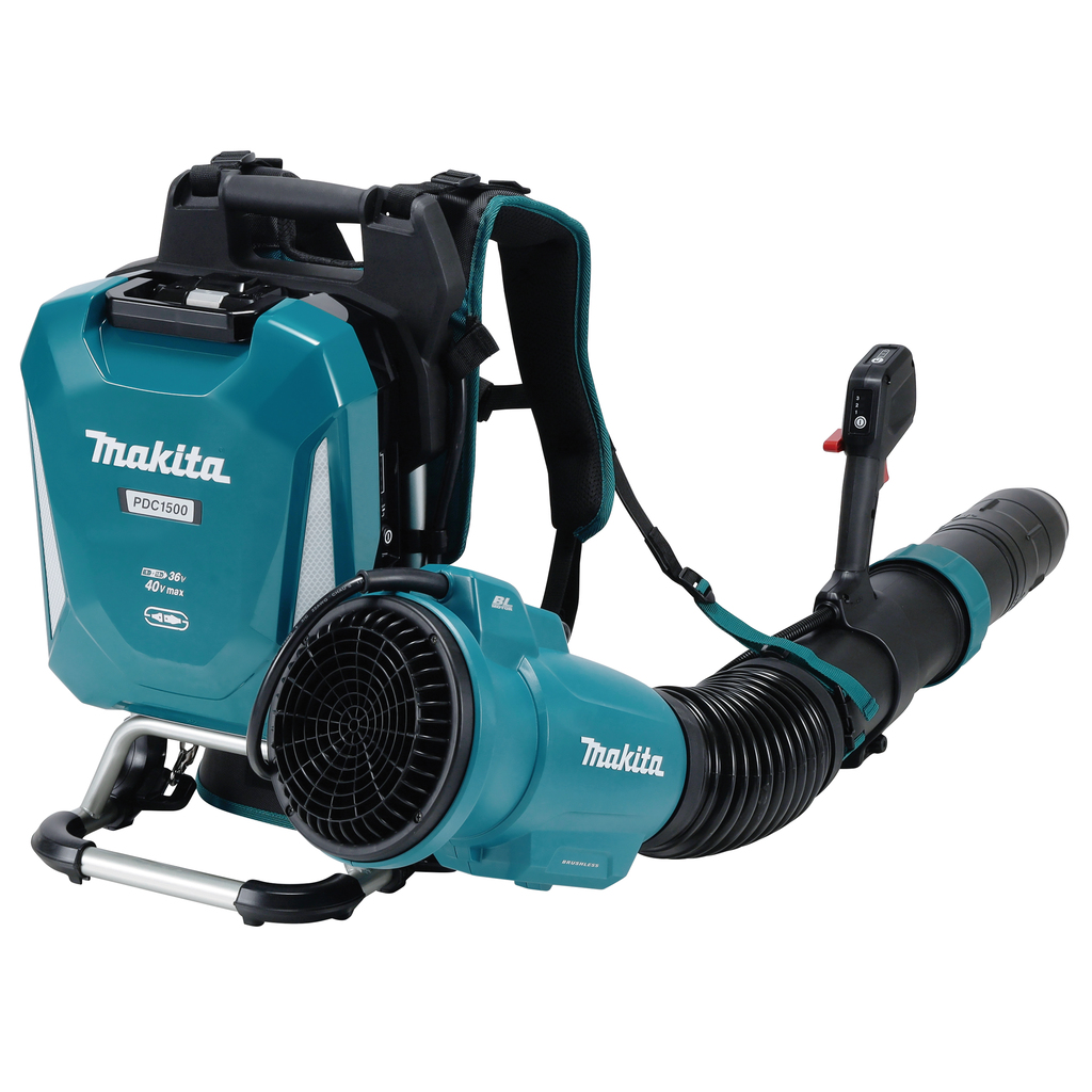 Makita UB004CZNL1 ConnectX Soplador de hojas de mochila 36 V incl. batería PDC1500 Back